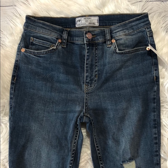 NWT Free People Great Heights Frayed Skinny Jeans - Picture 4 of 17